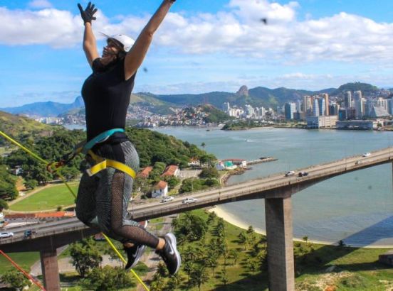 Rapel Positivo - Morro do Moreno fundo Baia de Vitoria