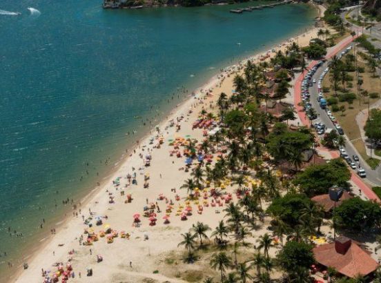 Vista aérea praias de Vitória